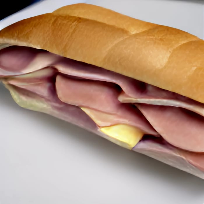Ham and cheese sub.