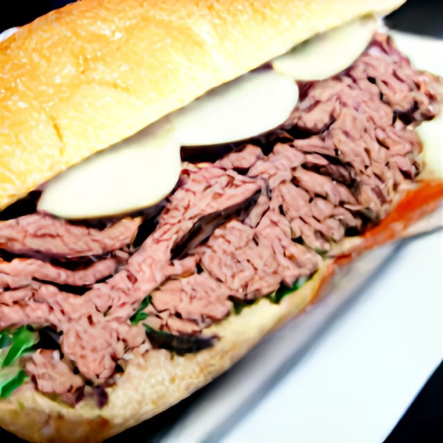 Bar-b-que beef sub.