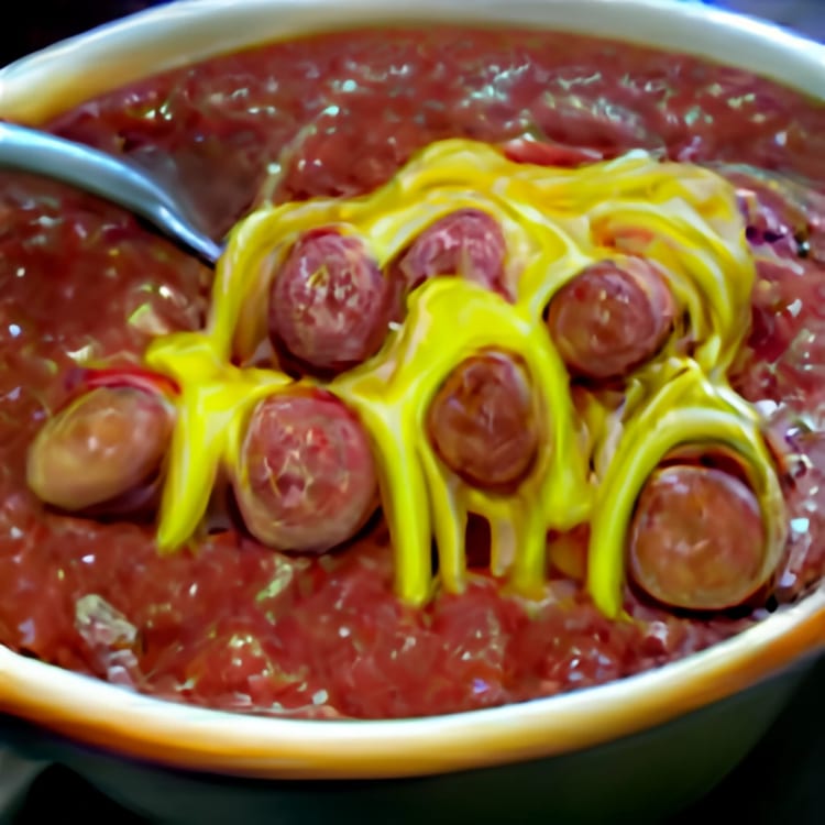 Sausage sauce & cheese.