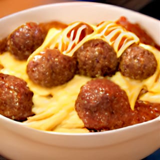 Meatballs sauce & cheese