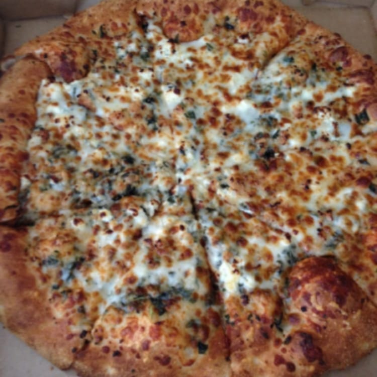 Greek pizza (no sauce).