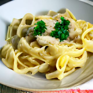 Fettuccine chicken alfredo pasta